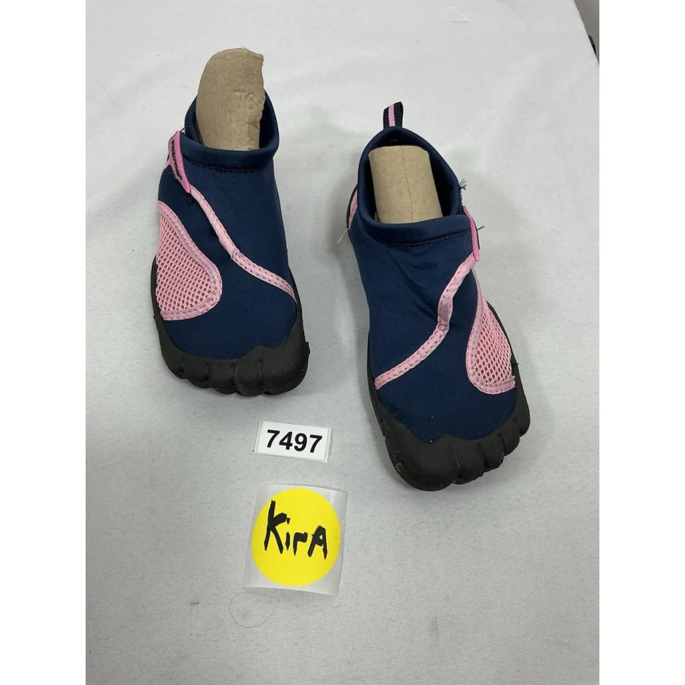 Girls Fresko Slip On Aqua Sock Water Shoes Size 4 Multicolor